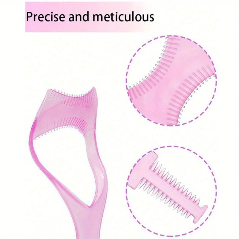 3-in-1 oogmake-uptool, inclusief wimperkaart, eyelinersjabloon en gidskaart, helpt u perfecte wimpers en eyeliner te creëren