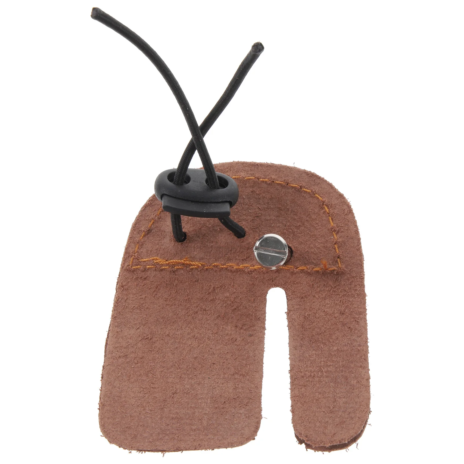 

Thick Genuine Cow Archery Finger Tab Wear Resistant Litchi Grain Surface Double Layer Finger Cushion Protector For