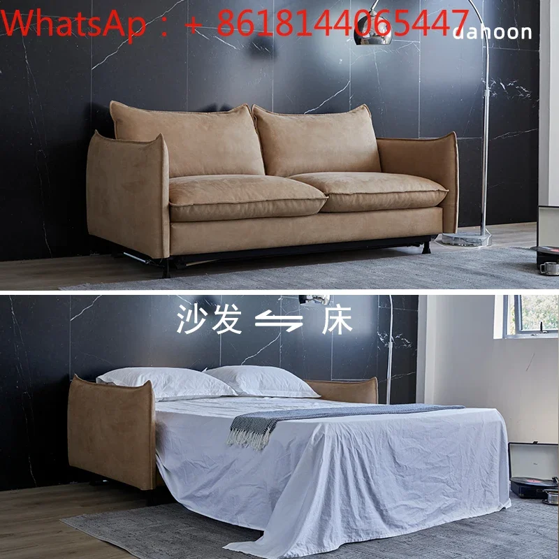 high-end sofa bed technology cloth light luxury living roomstudy foldabl dual-purpose multi-function waterproof and anti-fouling