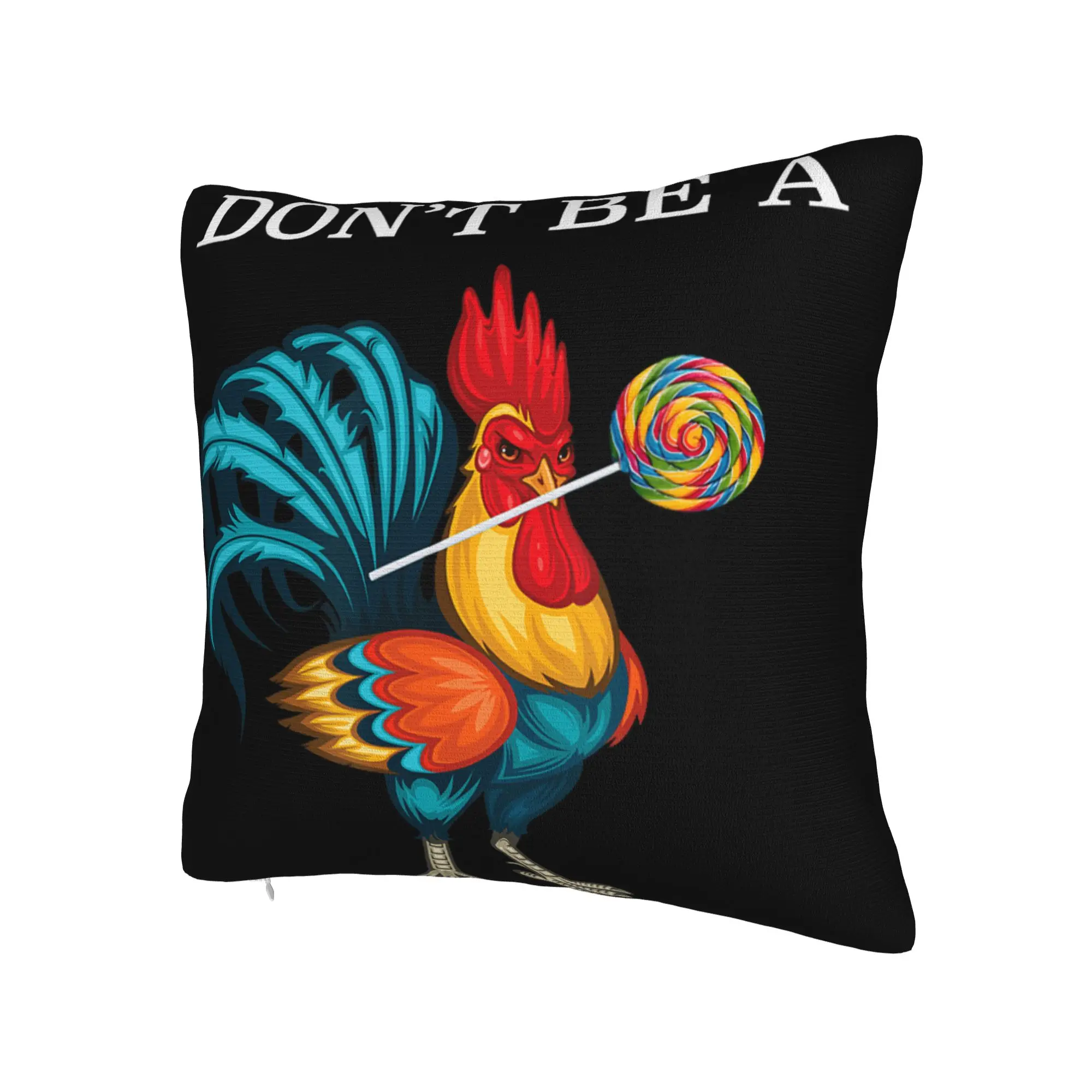 Decorative Pillow Covers Don't Be A Sucker Funny Chicken Meme Stuff Living Room  Pillow Case Cover Square Style Multi Size