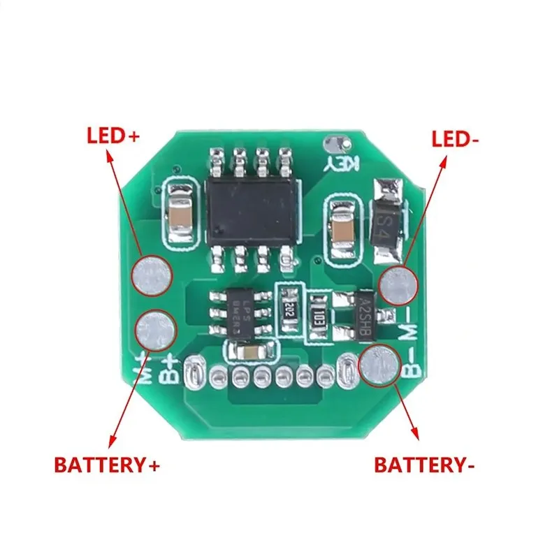 A92Z For Upgrading Your Flashlights-Powerful DIY Flashlight Driver Board(2 Pcs) Featuring Type-C Charging And Discharge Module