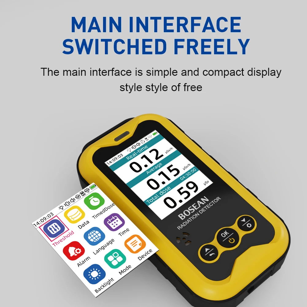 جديد FS5000 كاشف الإشعاع النووي الأشعة السينية بيتا جاما كاشف النشاط الإشعاعي لمياه الصرف الصحي النووية لبرنامج الكمبيوتر