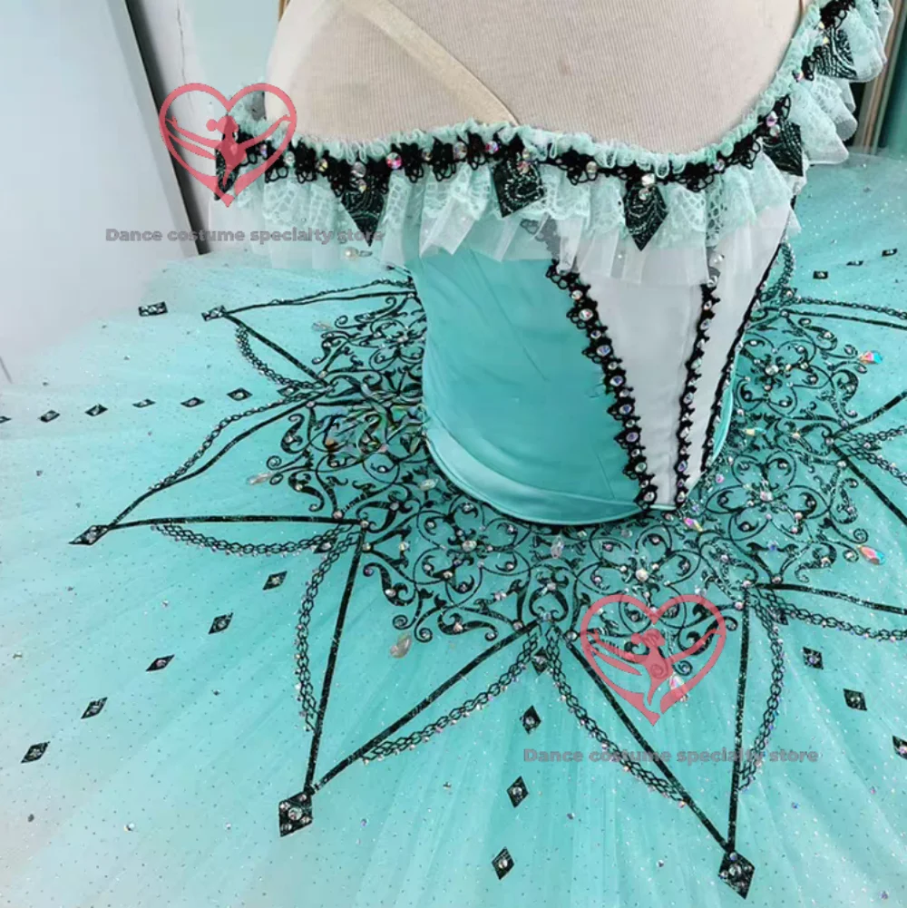 Professional two-piece performance tutu for ballet featuring a million clown character