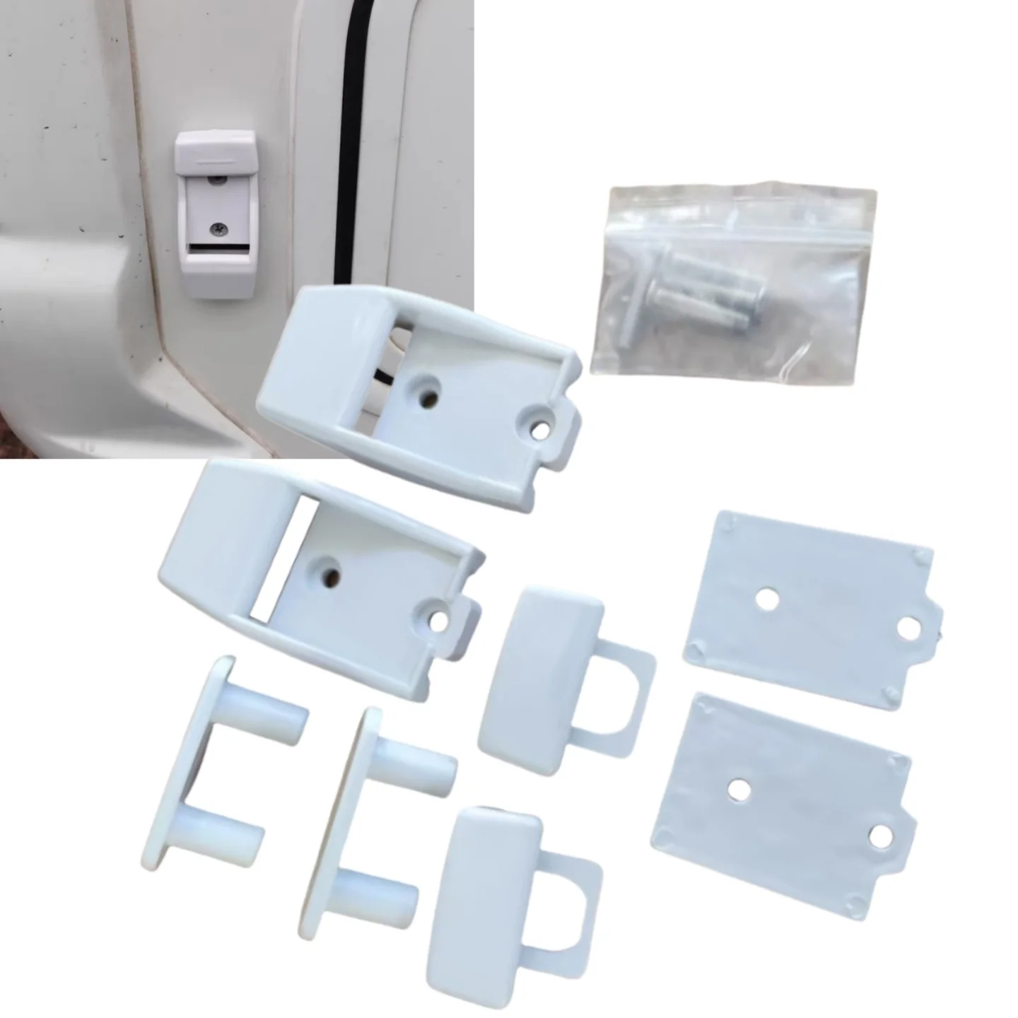 2Set Caravan Plastic Awning Leg Bracket Kits For Fiamma F45s F80s F65 Awning 98655-176 Polycarbonate RV Accessories