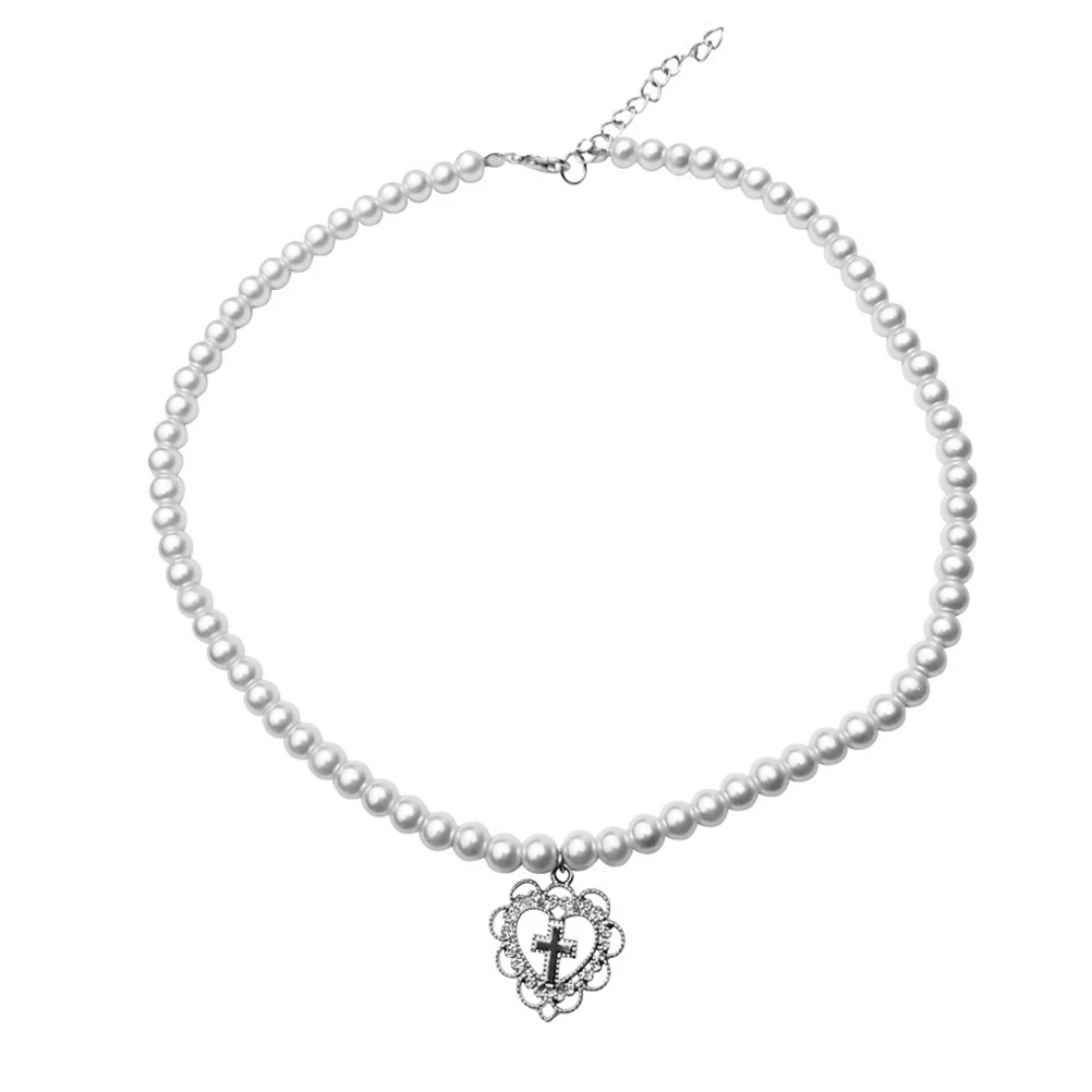 

Heart Necklace Choker Necklaces for Women Hollow Charms Cute Girl Pendant