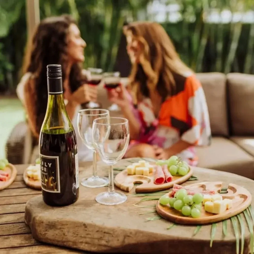 

Wooden Appetizer Plates Smooth Surface Free Your Hand Goblet Snack Tray Solid Tall Glass Holder Serving Trays Cheese