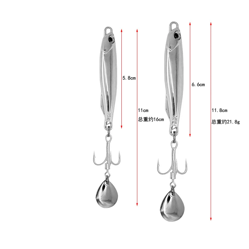Angelköder Makrele Fisch 7g 10g 15g 20g 30g VIB Köder Weitwurf Spin Köder Rotation Löffel Künstliche Metallköder 1 Stück Verkauf – Detail 3