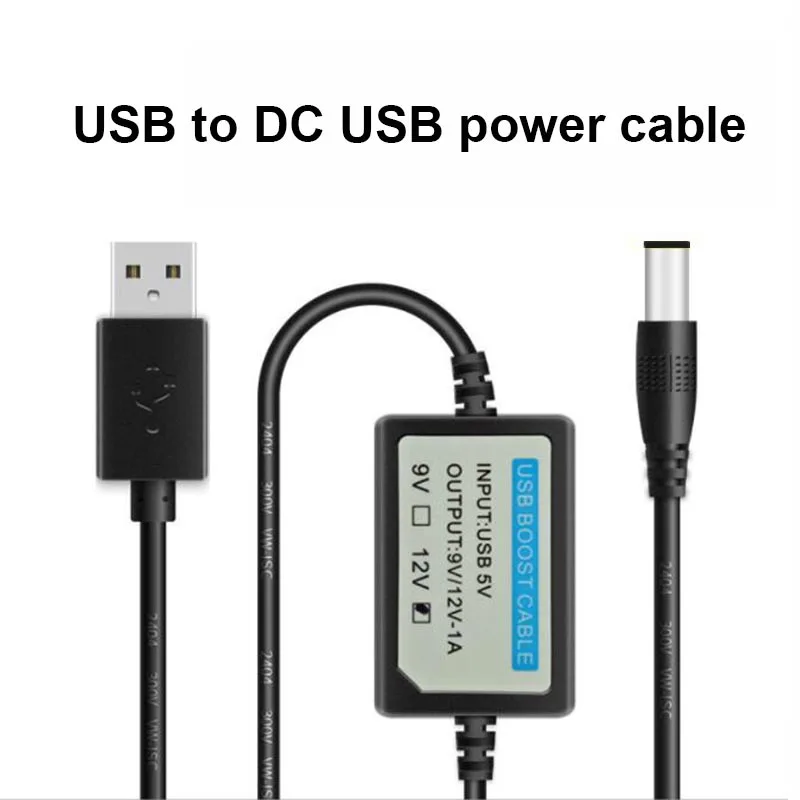 USB Charge Power Boost Cable DC 5V to 12V 1A Step UP Converter Adapter USB Cable with Boost Component