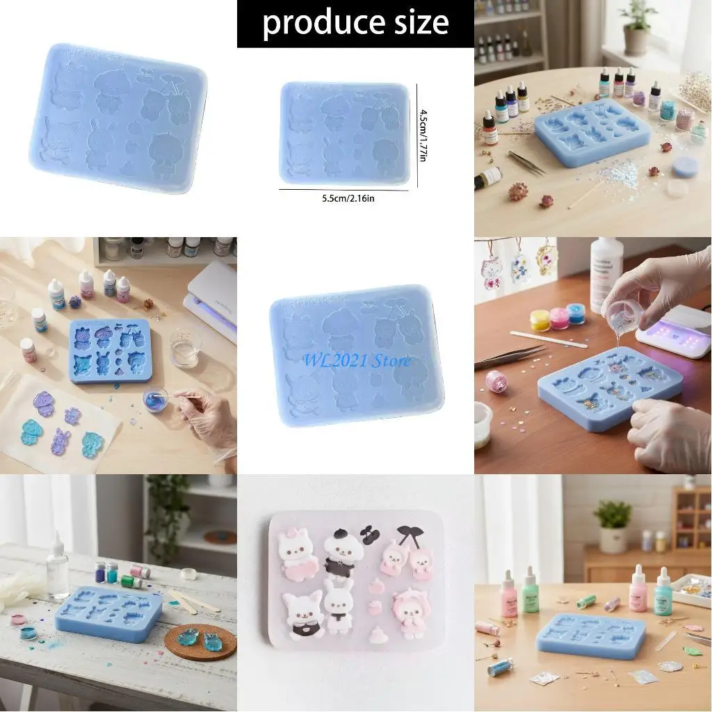 G5GC ملحق صناعة قالب السيليكون على شكل حيوان للمبتدئين في فن الراتنج