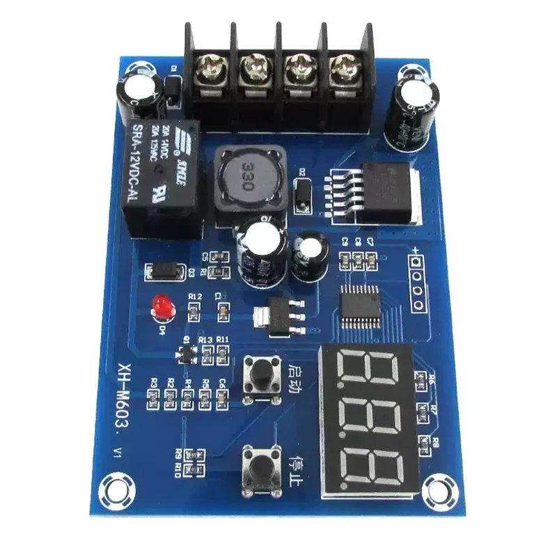 XH-M603 Lithiumbatterij Oplaadcontrolemodule 12-24V DC Opslagbatterijlader Bedieningsschakelaar Beschermingsbord