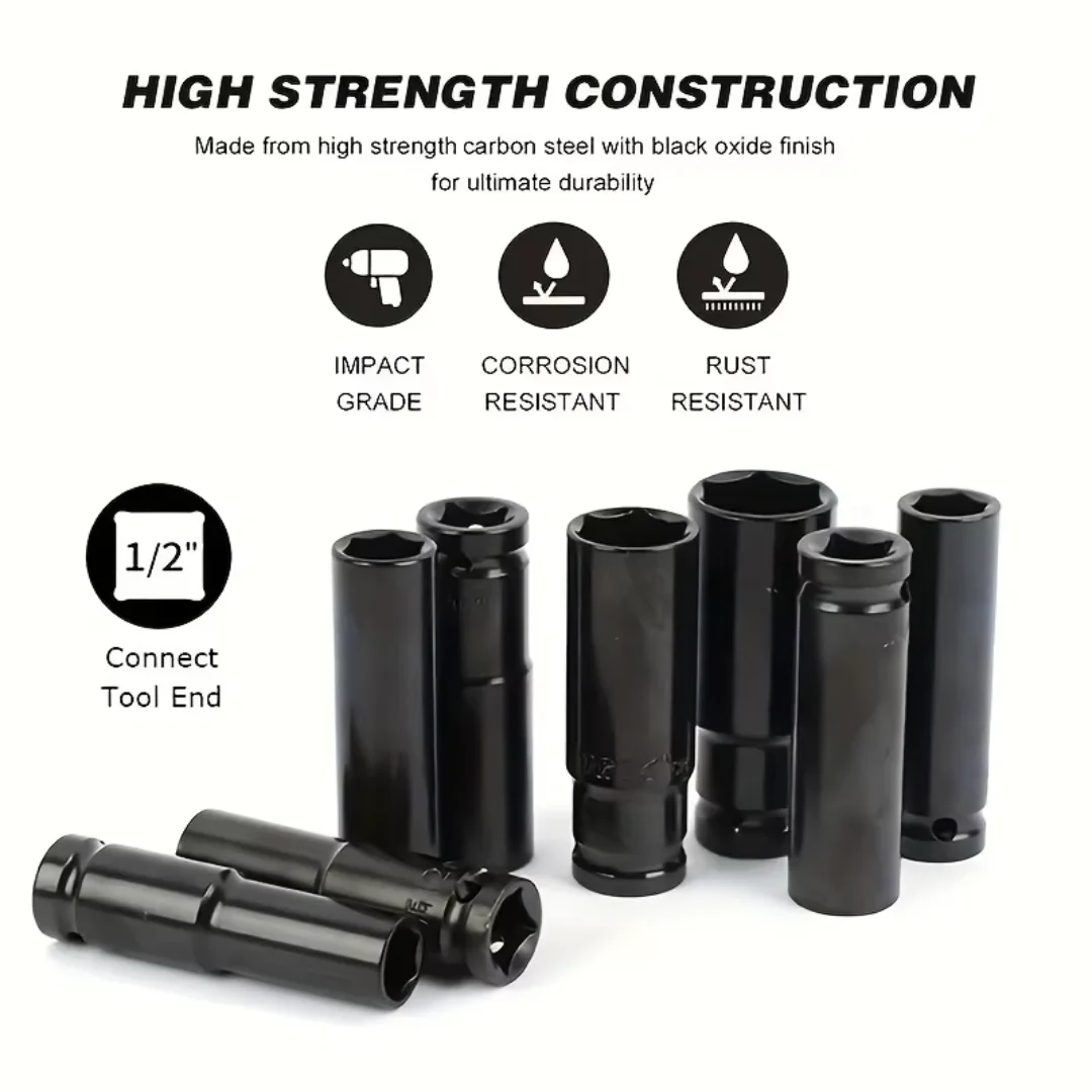 15 sztuk, zestaw nasadek do kl – Impact Wrench Socket Set Deep recenzja i cena