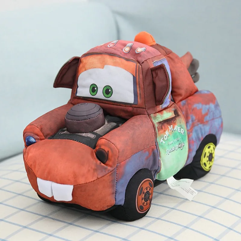 

Мягкие хлопковые плюшевые игрушки Маккуин, 25 см Disney мультфильм Pixar Cars Mater Lightning mcqueen Friends Mater мягкие хлопковые плюшевые игрушки куклы мягкие подарки для детей