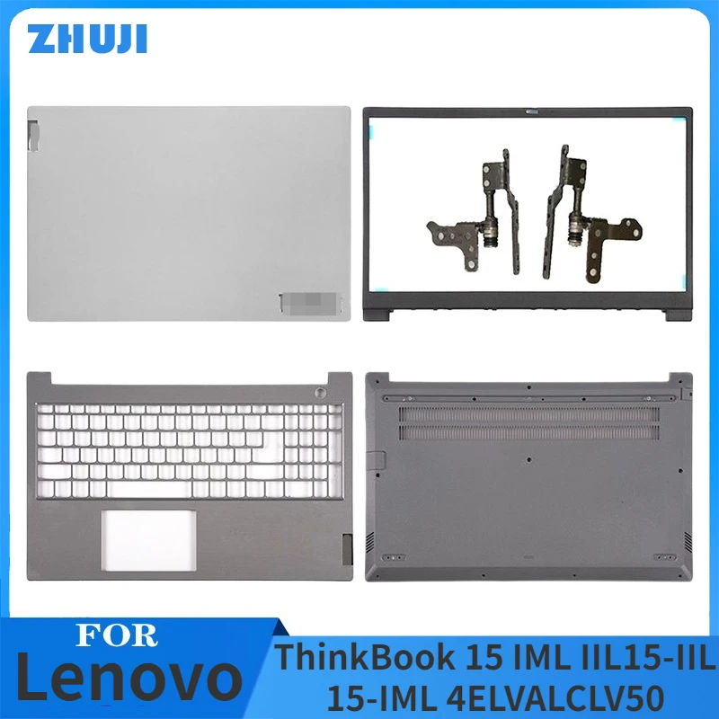 

NEW LCD Back Cover Front Bezel Palmrest Bottom Case Top Housing For Lenovo ThinkBook 15 IML IIL15-IIL 15-IML 4ELVALCLV50 Silver