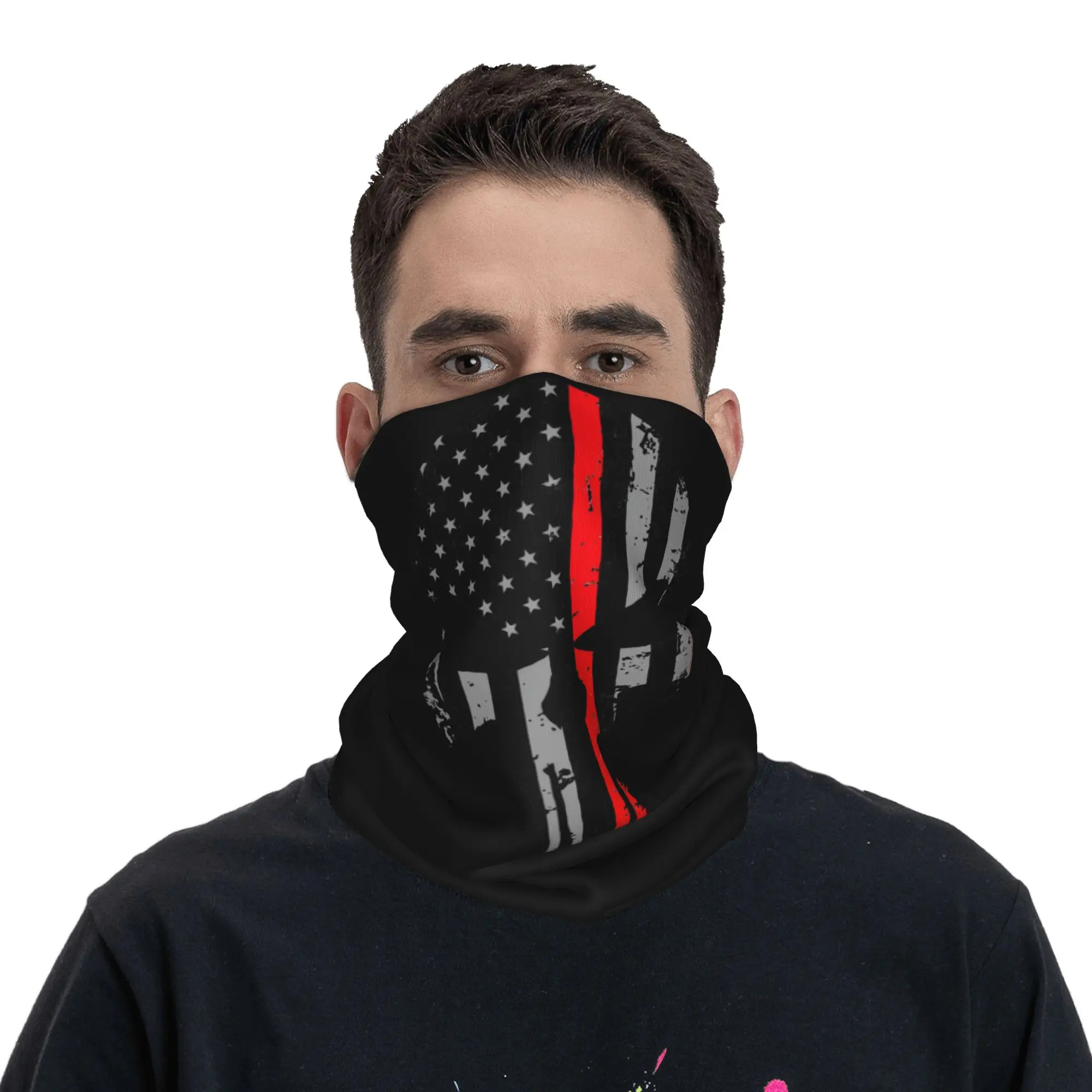 Punishers Bandana Neck Cover Printed  Mask Scarf Warm Face Mask Cycling for Men Women Adult Breathable