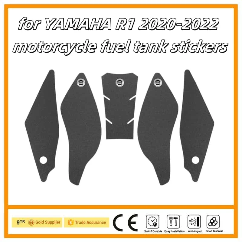 

Motorcycle Sticker Tank Non Slip Tank Traction Side Pad Protective Decal for YAMAHA R1 2020-2022