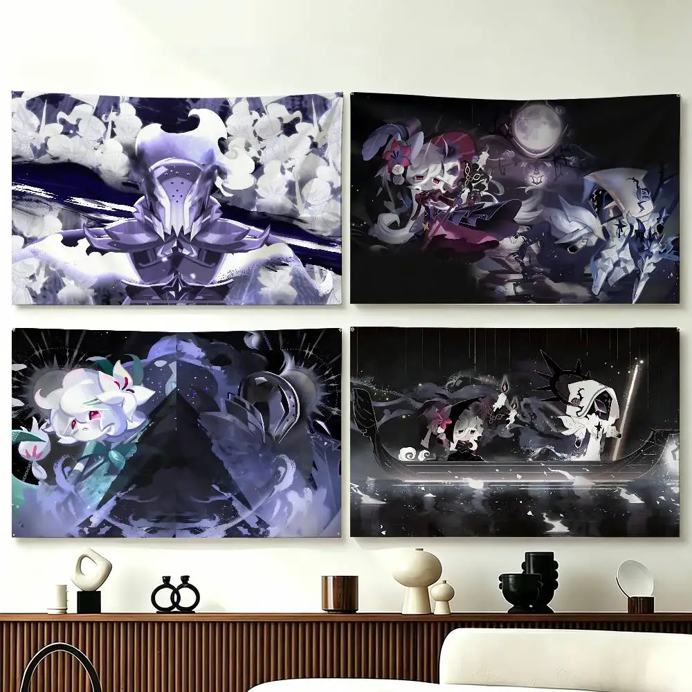 

S-Silent S-Salt C-Cookie RUN Flags Wall Hanging Tapestry Outdoor Garage Room Decorative flag Background Blanket