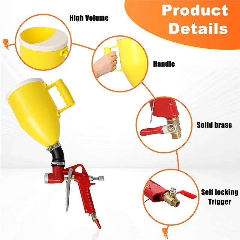 EYFL-Sprayer Drywall Texture Sprayer Hopper For Wall Ceiling Stucco Plaster Waterproof Coating