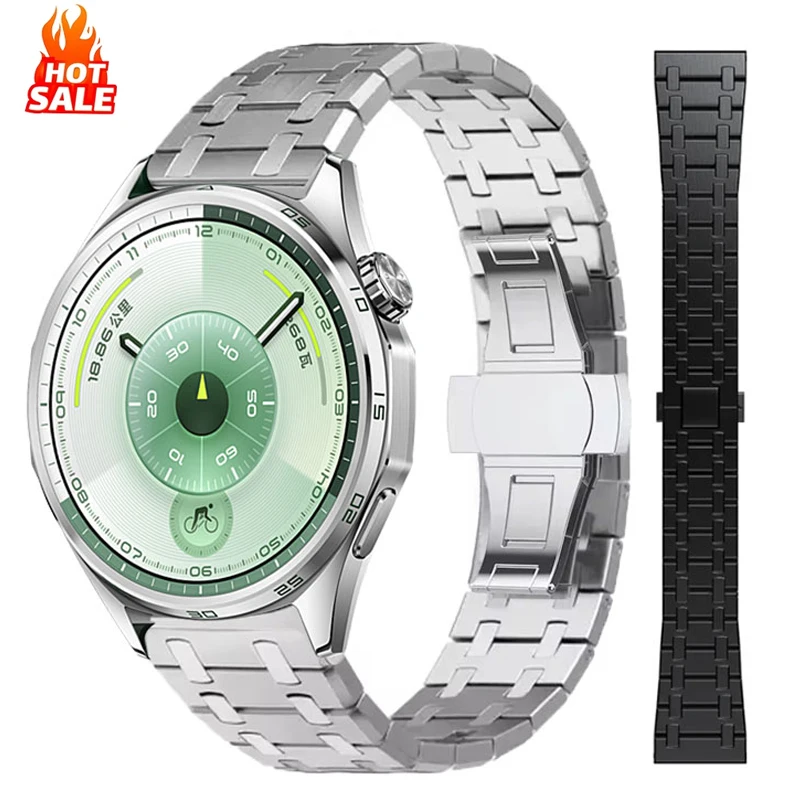 22 مللي متر حزام معدني لساعة هواوي GT6 GT6 Pro 46 مللي متر سوار فولاذي غير قابل للصدأ لساعة هواوي 5 برو 4 3 2 46 مللي متر GT2Pro/براعم/GT3 SE