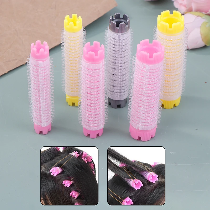 10 Teile/satz Haar Dauerwelle Rolle Flauschigen Dauerwelle Stange Haar Roller Curler Kit Dauerwelle Stangen Lockenwickler Friseur Haar Styling Werkzeug Für salon