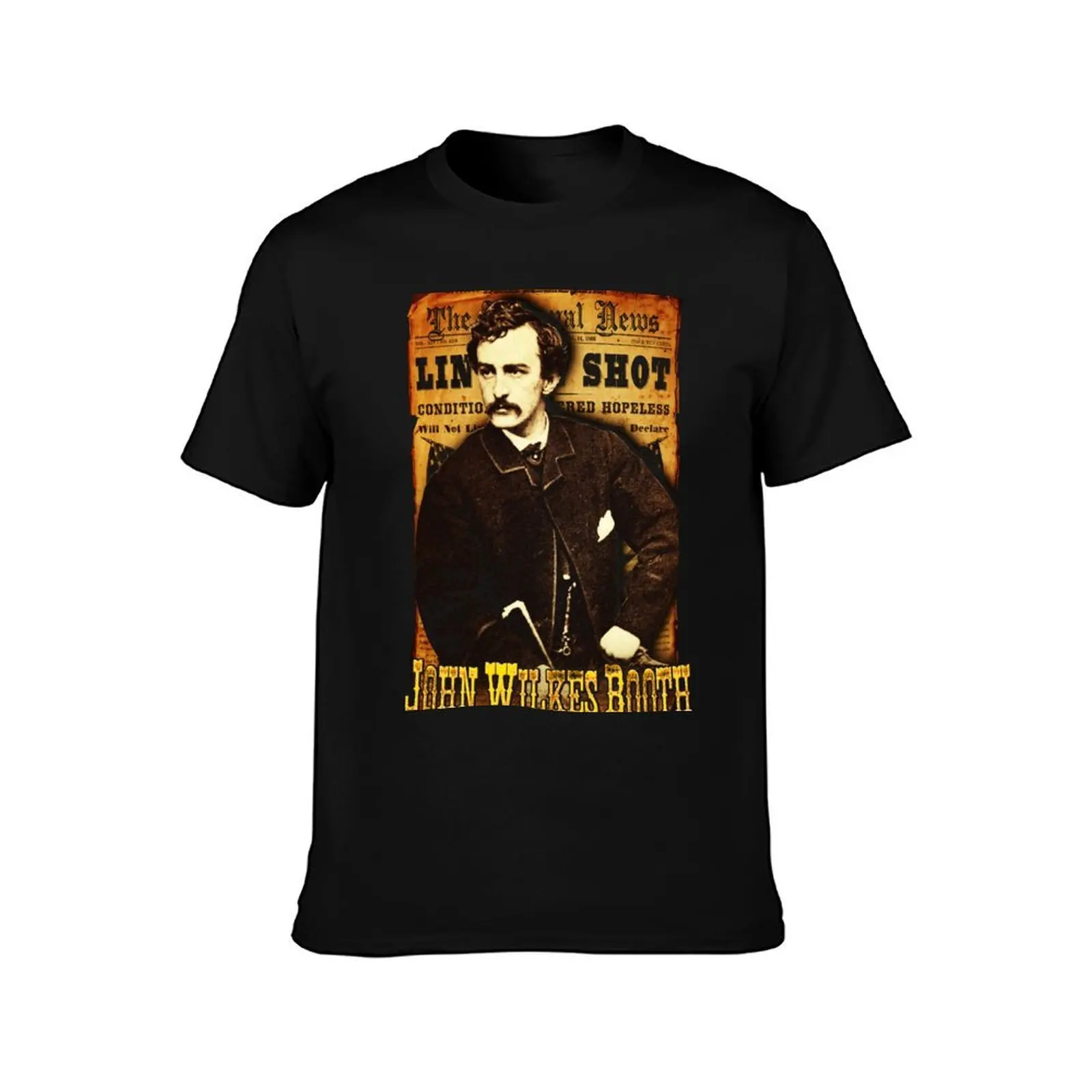 John Wilkes Booth American Assassins Design T-Shirt Sports Basic Short Sleeve T-Shirt