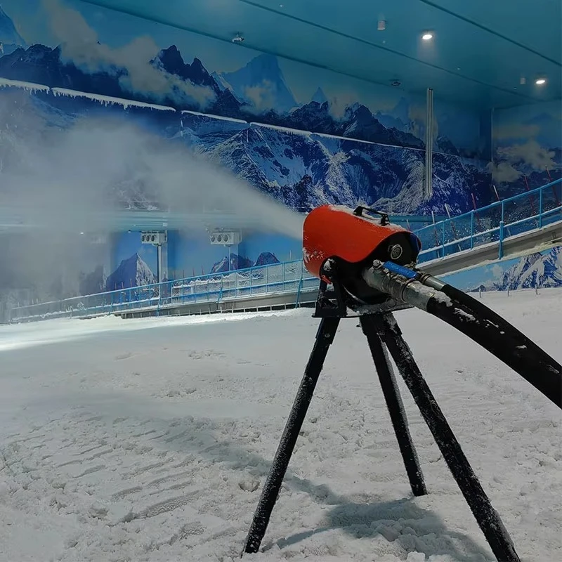 High Performance Indoor Ski Resort Snow Making System Maker Machine Cannon Fan Generator Equipment Shed view 3