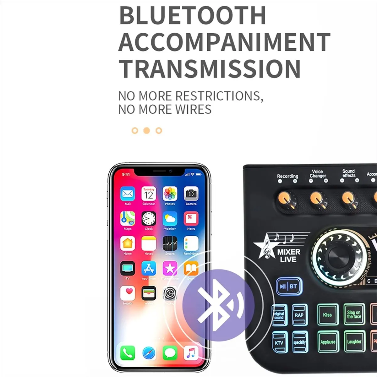 【hot-a20z】-x3-live-voice-mixer-audio-interface-console-live-microphone-sound-card-for-recording-streaming-smartphone-black