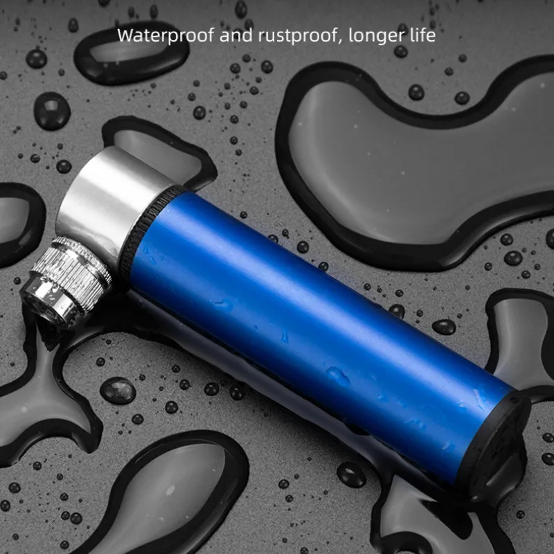 Bicycle Pump 120Psi High Pressure Mini Bike Pump Aluminum Alloy Hand Air Pump Tire Inflator Valve MTB Road Cycling Pump