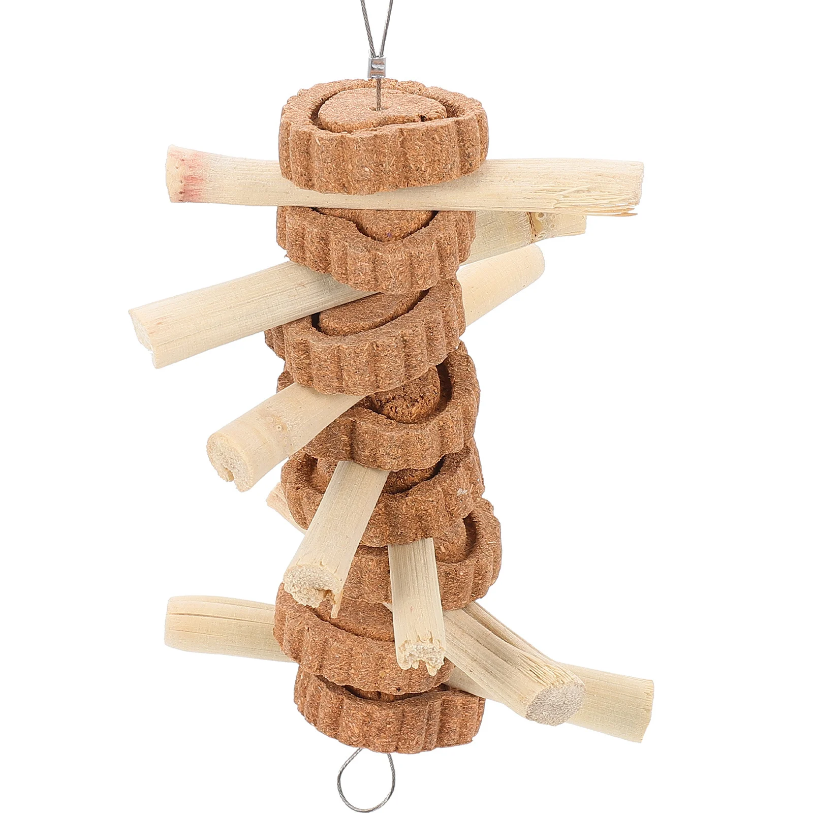 

Natural Carrot Shape Chewing Molar Hanging Small Pets Healthy Rabbit Hamster Chinchilla Teeth Grinding Plaything