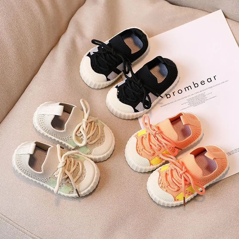 Baby Toddler Shoes Soft Sole Anti Slip Breathable Knitted Shoes Casual Sneakers for Boy Kids Shoe for Girl Toddler Shoe Tenis