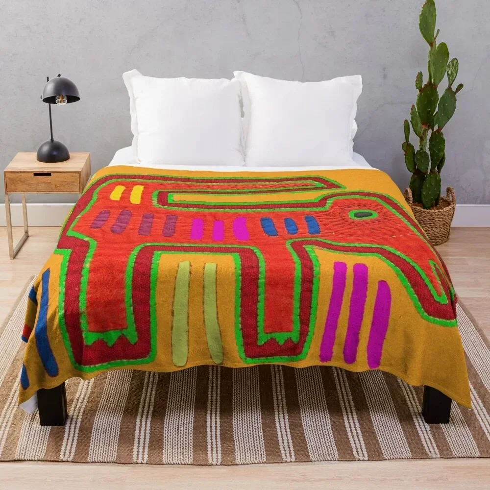 

Mola Perro Throw Blanket Portable Lightweight Blanket for Travel Camping