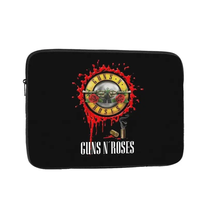 Heavy Metal Guns N Roses Print Laptop Sleeve Bag Portable Business Briefcase Protective Case for Ultrabook Notebook Tablet