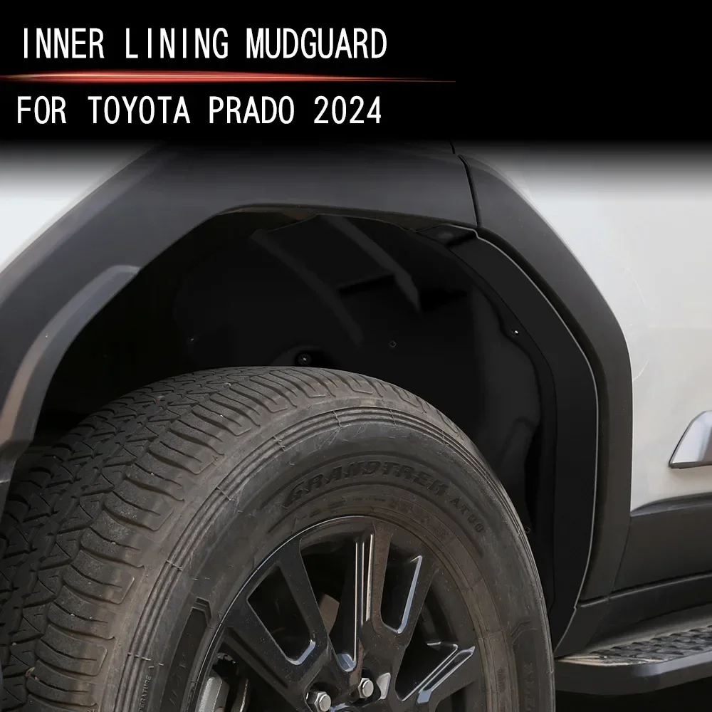 

ABS Splash Guards Mud Rear Door Fender Wheel Arch Liner For Toyota Land Cruiser 250 Prado LC250 2024 2025 Exterior Accessories