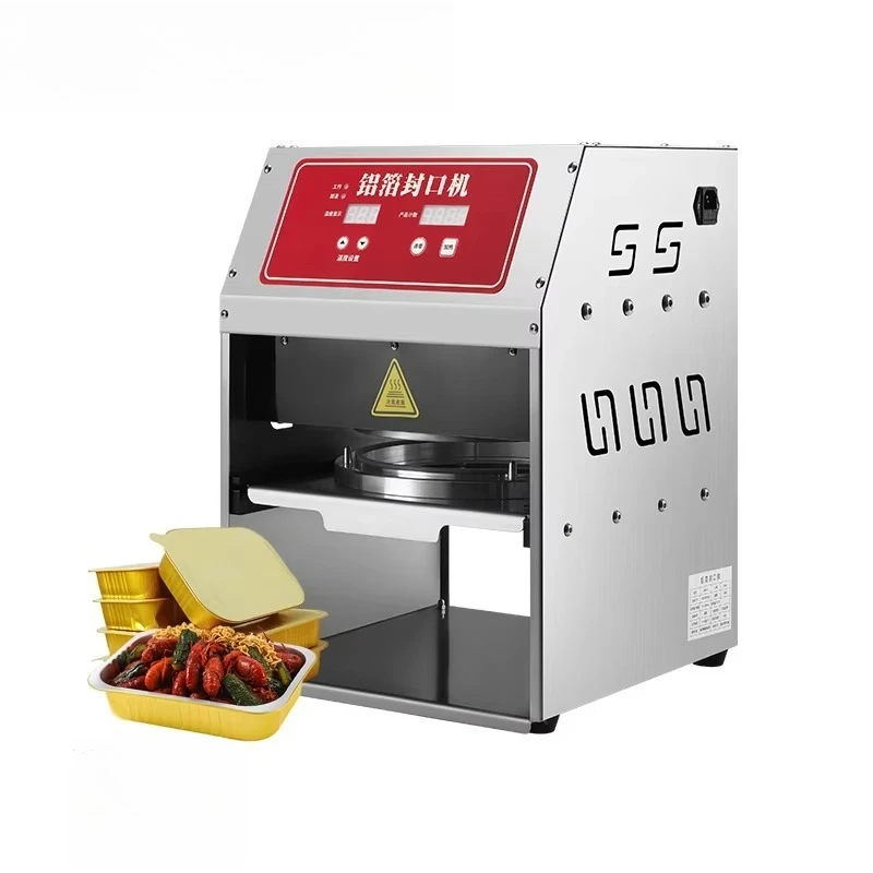 

Commercial semi-automatic sealing machine, beverage aluminum foil, hot pot cup, cooked food to go box