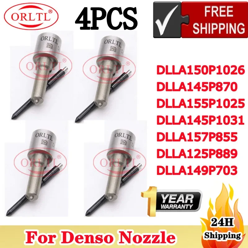 

4 шт. форсунок Common Rail DLLA145P870, DLLA125P889, DLLA150P1026, DLLA155P1025, DLLA145P1031, DLLA157P855, DLLA149P703 для Denso