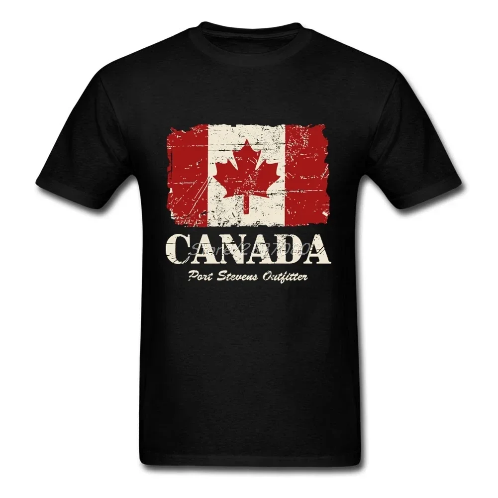 100% Cotton O-Neck Summer Short Sleeve Casual Mens T-shirt Size Canada Maple Leaf Flag T-Shirt harajuku Crewneck Outfits 2024