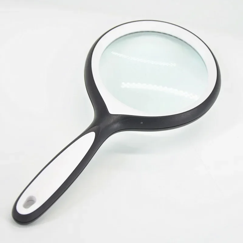 Magnification 3x Portable Handheld Newspaper Reading Magnifier Elderly People Helping Hand Magnifying Glass Making Fire Loupe