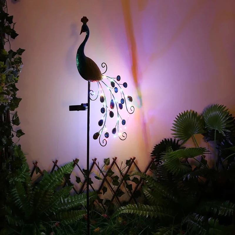 Luz LED de estaca para decoración exterior de Metal, lámpara Solar para césped, luz Solar impermeable para camino, patio, camino de jardín, césped