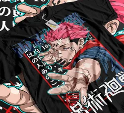 Sukunaアニメセーター,ソフトTシャツ,jujutsu kaisen,ryomen jujutsu,gojo satoru