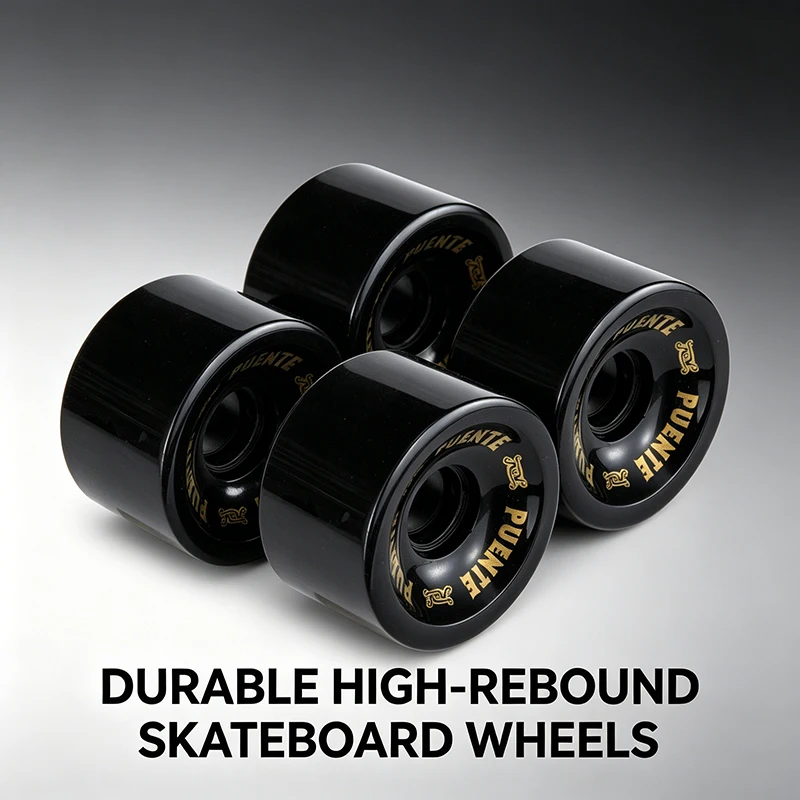 ruote-da-skate-puente-ad-alto-rimbalzo-e-resistenti-all'usura-4-pezzi-per-trick-double-kick-ricambi-per-skateboard-da-strada