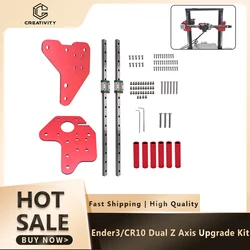 Ender-3/3S /Ender 3 Pro/Ender-3 V2/CR-10/CR 10S/S4/S5 용 고정 플레이트 마운트 브래킷이있는 듀얼 z축 MGN12C 선형 레일 가이드 키트