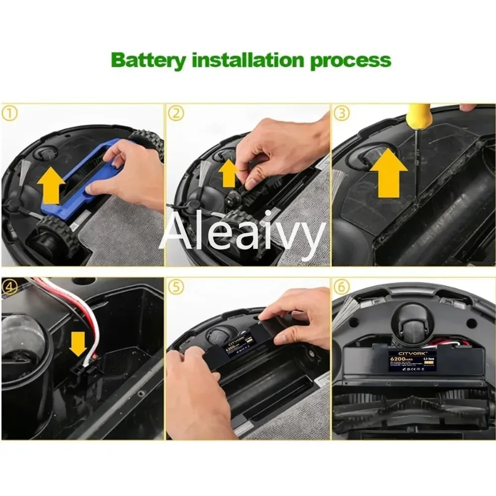 بطارية أصلية STYTJ02YM 14.8 فولت للمكنسة الكهربائية Xiaomi Mijia LDS، Mi Robot Vacuum-Mop P، Mi Robot Vacuum-Mop 2S/Haier JX37 #6