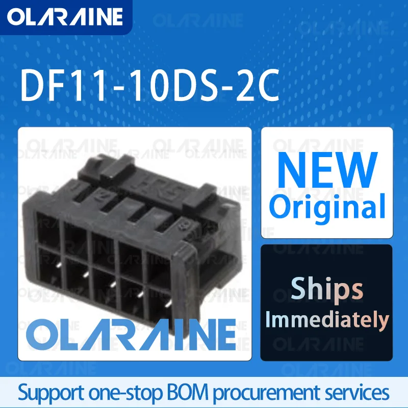

50/200/500Pcs DF11-10DS-2C 100% brand new and original IC chip Connectors Headers and Wire Housings 10 Position 2 A