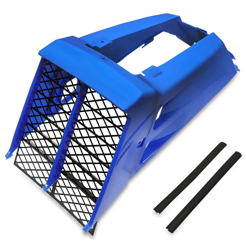 Radiator Cover Grille And Tank Side Cover Blue For Yamaha Banshee 350 YFZ350 1987-2006