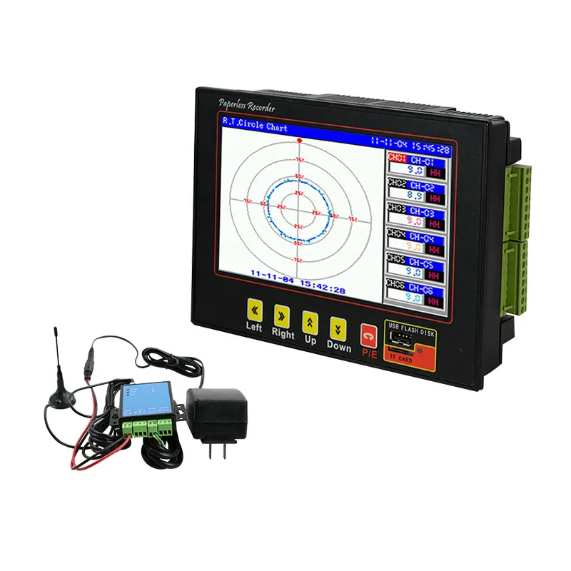 

Industrial Universal Digital 1-6-8-12 Multi channel paperless recorder temperature controller data logger