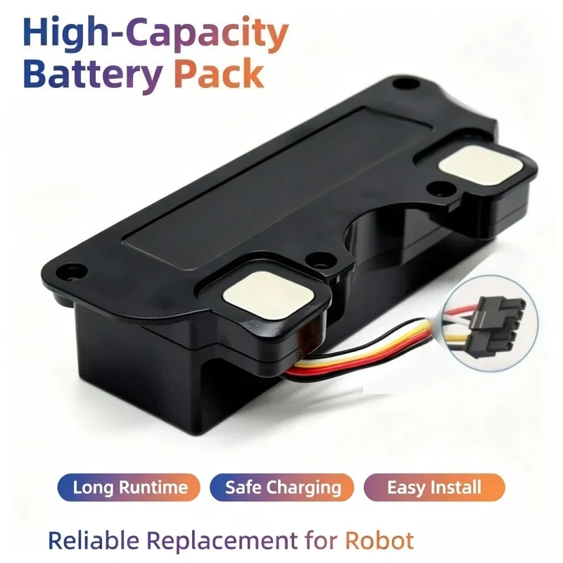 Replacement Li-ion Battery 14.4V 5.2Ah for CECOTEC CONGA 4490 4590 4690, Performance Power Pack for Robotic Vacuum Cleaner Parts