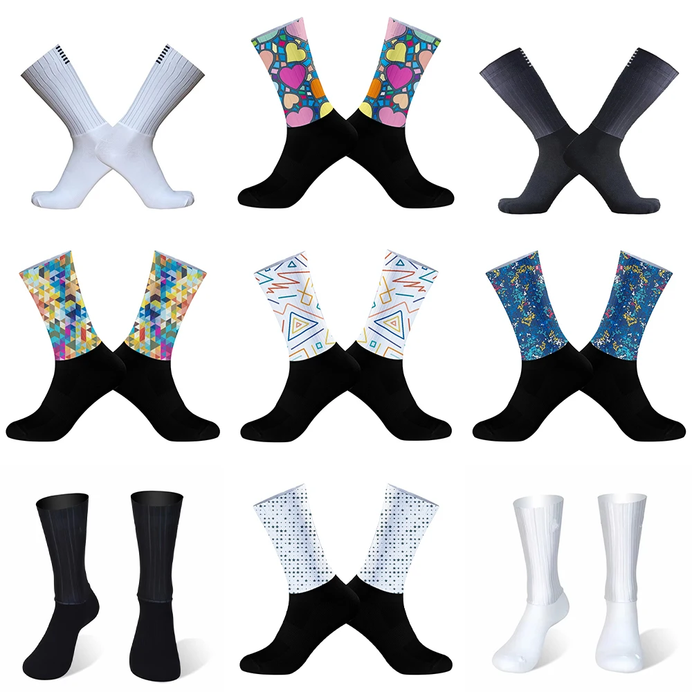 

Summer 2024 New Socks Gel Bike Team Cycling Non-slip New Silica Breathable Pro Sports Socks Men Women