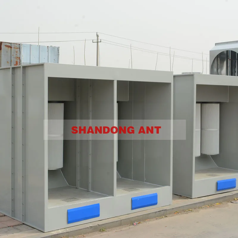 Eco-Friendly Dust Treatment Electrostatic Powder Coating Booth Powder Collecting