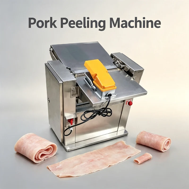Pork Skinning Machine Commercial Stainless Steel Electric Fresh Pork Skin Stripper Pork Skinning Machine