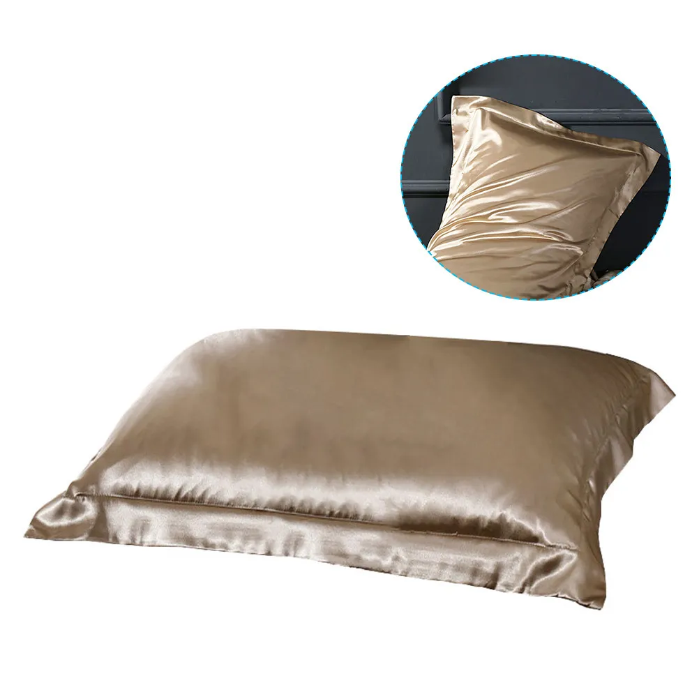 

1 пара наволочек для подушек размера Queen Standard, однотонные, квадратные, гладкие, мягкие, роскошные, долговечные, из безопасной ткани, для домашнего использования