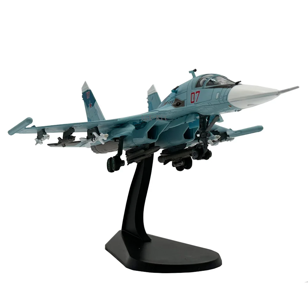 Scala 1/100 russo Sukhoi Cy-34 SU-34 SU34 Fullback Fighter Bomber Diecast Metal Military Plane Model Toy Collection o regali